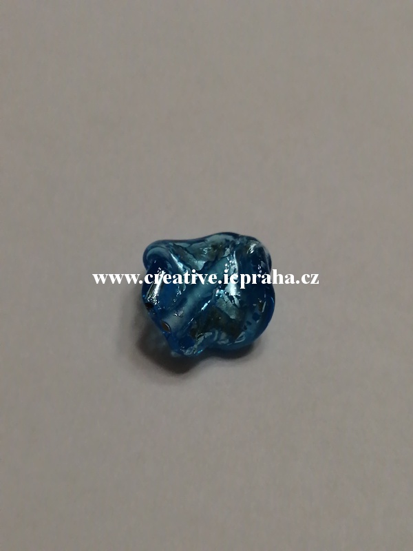 krucánek aqua/stříbro 27019 14x10mm